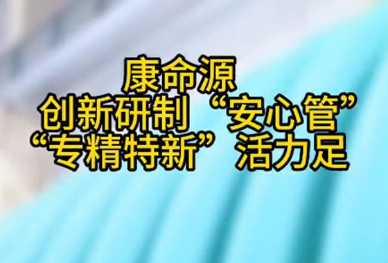 天眼新闻：康命源公司创新研制“安心管” “专精特新”活力足